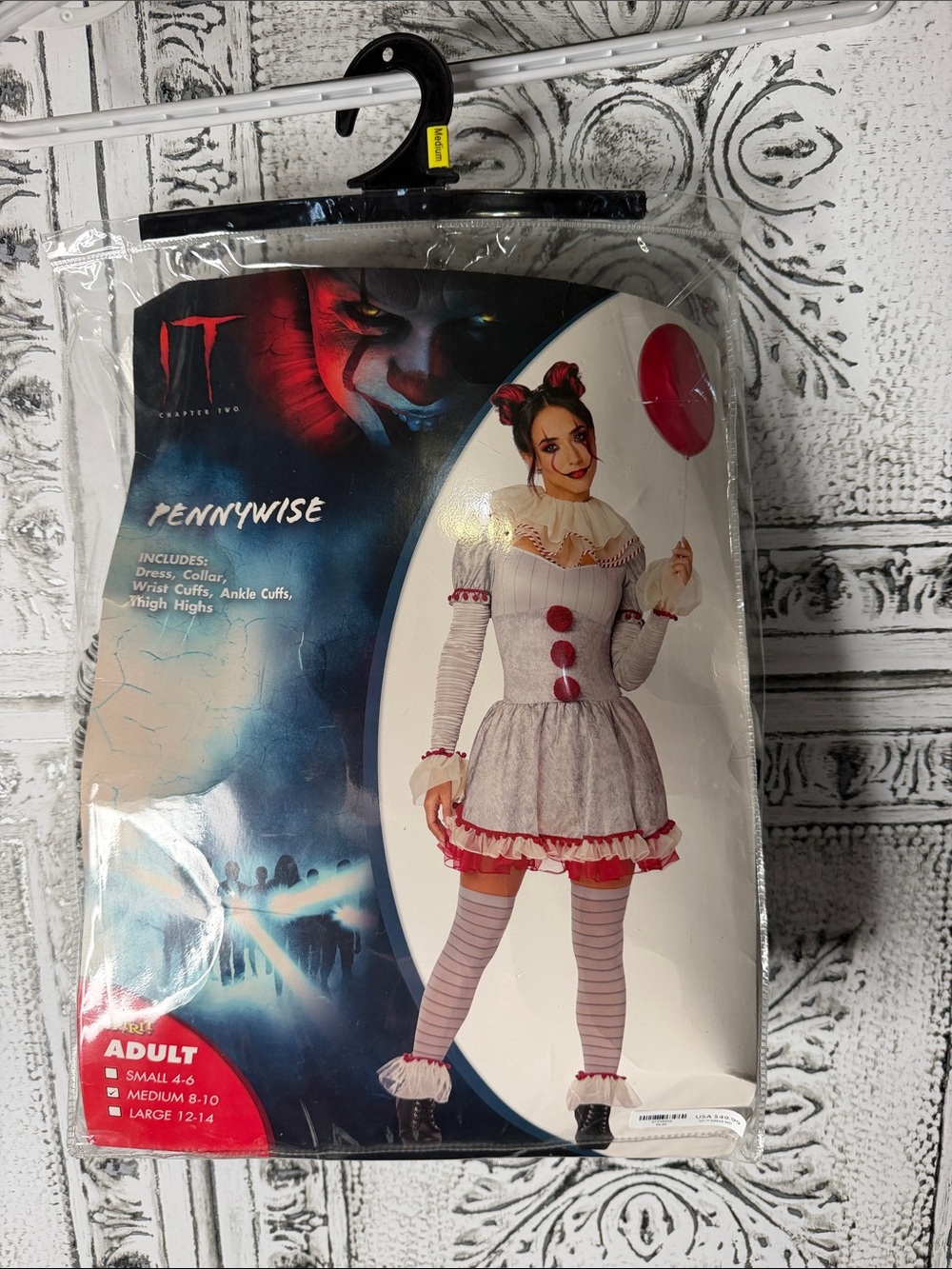 IT Pennywise woman’s Costume in White and Red